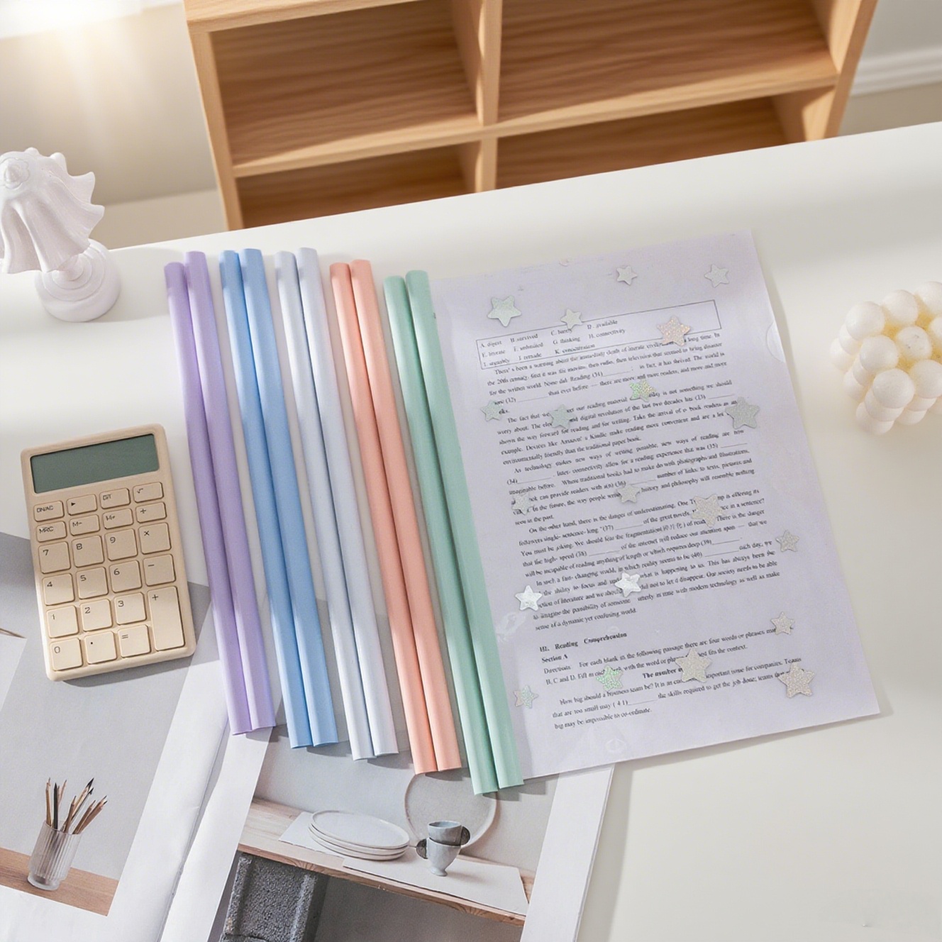 Binder A4 Lever - 10 パックレバークリップ A4 バインダー透明厚みのあるフォルダー事務用品 A4 紙収納クリップルーズリーフカラフルなウォータードロップレバー
