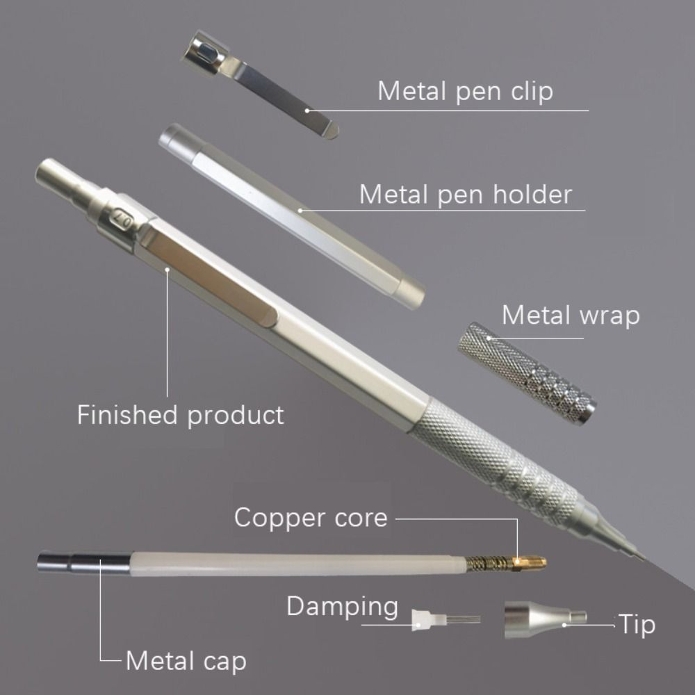 Mechanical Pencil 0.3 - クリエイティブメタルシャープペンシル文房具低重力推進ペンシル0.3/0.5/0.7/0.9/2.0mm描画ツール学生用