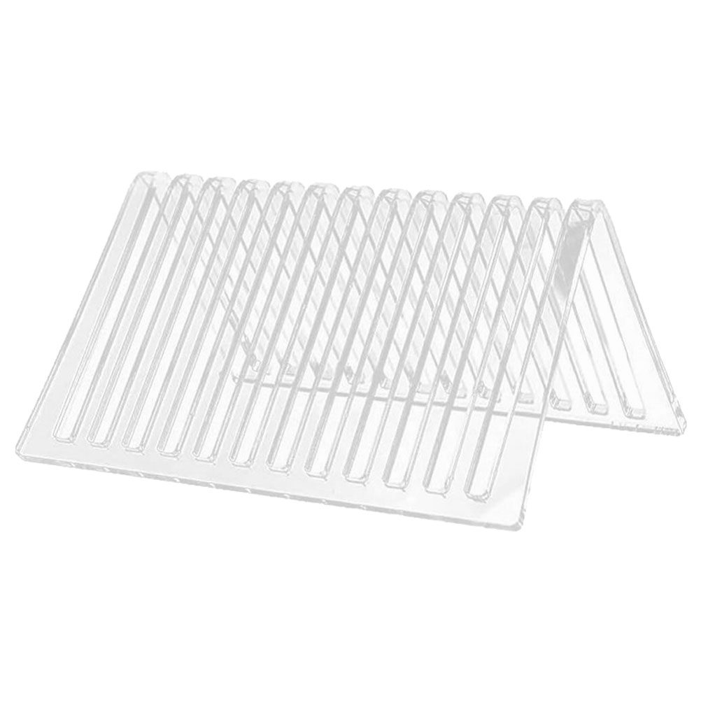 Magazine Holder Rack - プレミアムアクリルビニールレコードスタンドホルダー アルバム、CD、雑誌、書籍用 デスクトップディスプレイラック オフィス、家庭用収納オーガナイザー