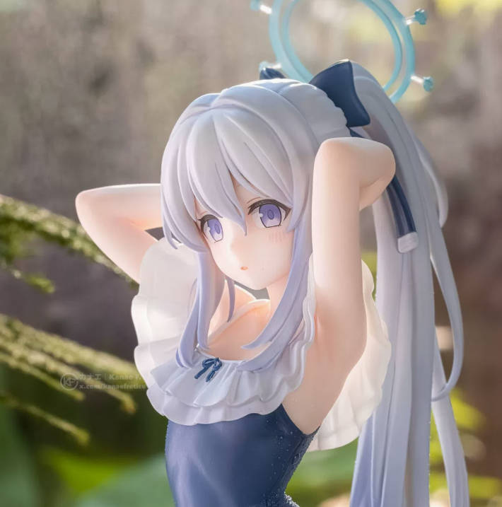 Archive Box Set - ブルーアーカイブ水着雪見夜子アニメフィギュアかわいい銀髪の女の子ヒーリングスタイル箱入りアニメコレクタブルオタクファン向け
