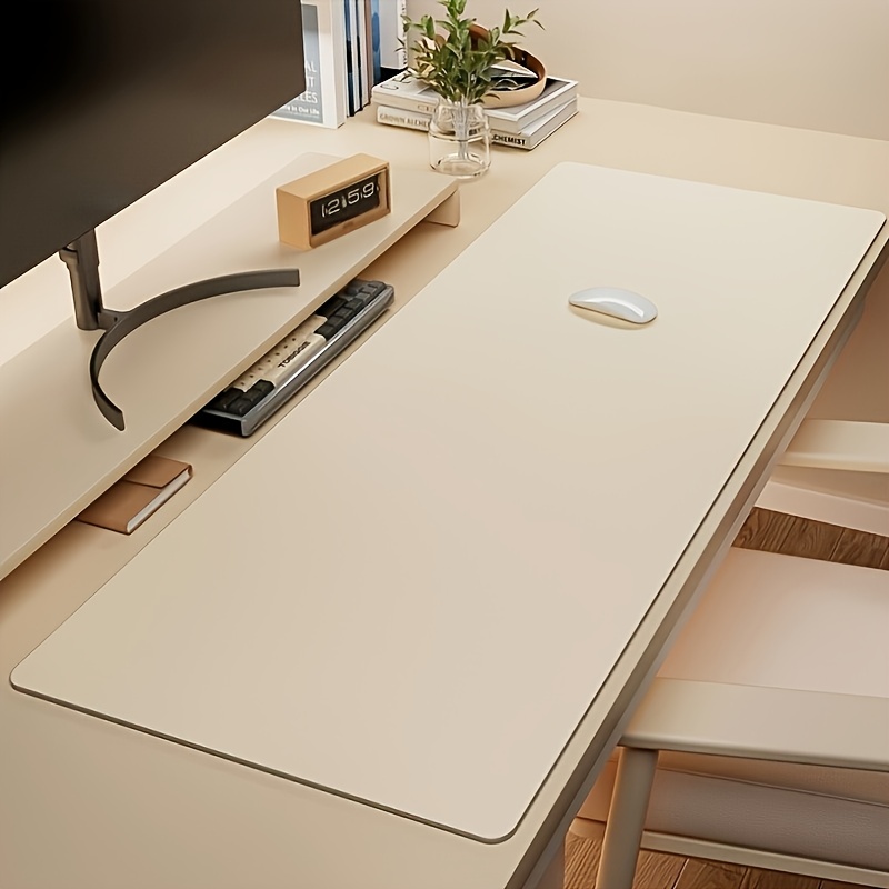 Leather Desk Pad - 1個の大型フェイクレザーマウスパッド、滑り止め防水デスクパッド、オフィス、デスク用、デスク用マウスパッド、お手入れ簡単、マウスパッド