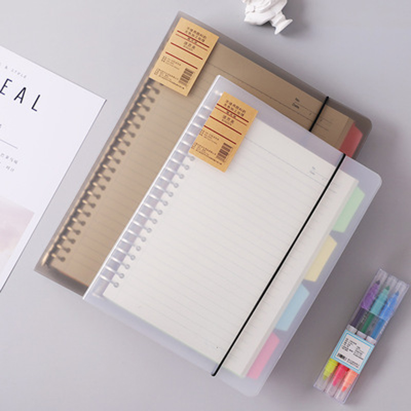 Binder A4 Lever - A4/B5/A5 ルーズリーフ リフィル バインダー ノートブック ブランク/ライン/グリッド/コーネル