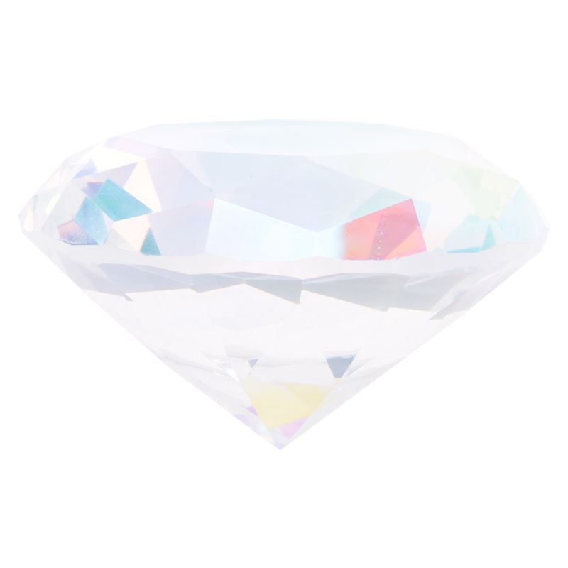 Paper Weight Crystal - AT84-60Mm クリスタルダイヤモンドペーパーウェイト装飾レインボーメーカープリズムガラスダイヤモンド結婚式の部屋のデスクトップ装飾品簡単インスタ