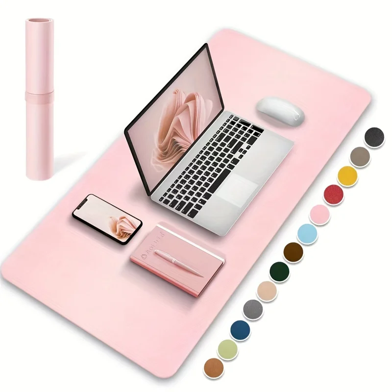 Leather Desk Pad - 1 個大サイズ 600*300 ミリメートルオフィスデスクプロテクターマット Pu レザー防水マウスパッドデスクトップキーボードデスクパッドゲームマウスパッド