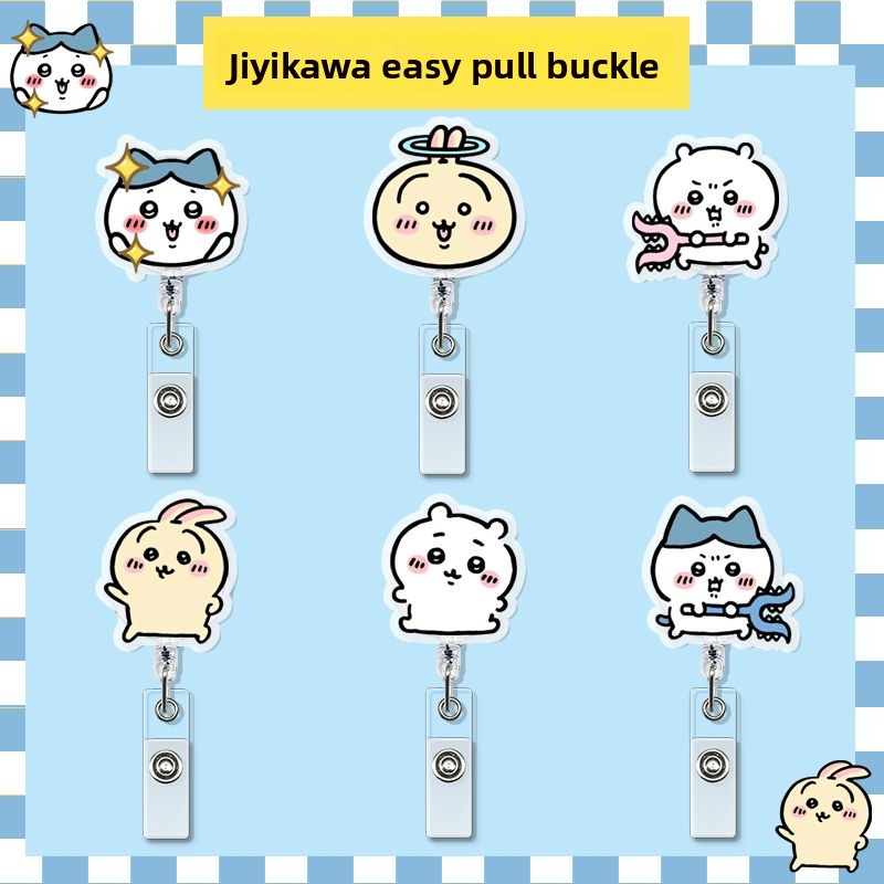 Index Card Holder - jiyi 格納式バッジリール かわいい ID カードホルダー クリップ