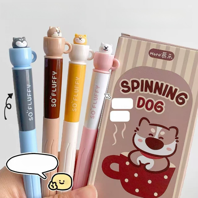 かわいい文房具回転ティーカップ子犬クリエイティブ学生用ジェル - Gel Refill Pack のレビューと価格