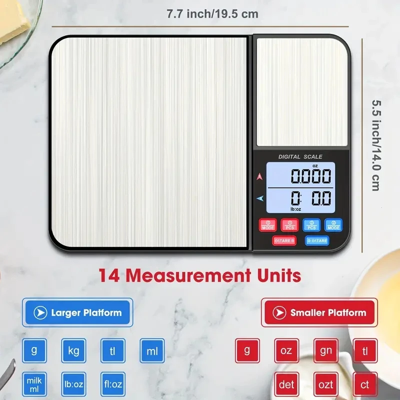 1pc デジタルキッチンスケール減量ベーキングクッキングジュ - Tape Dispenser Weighted のレビューと価格