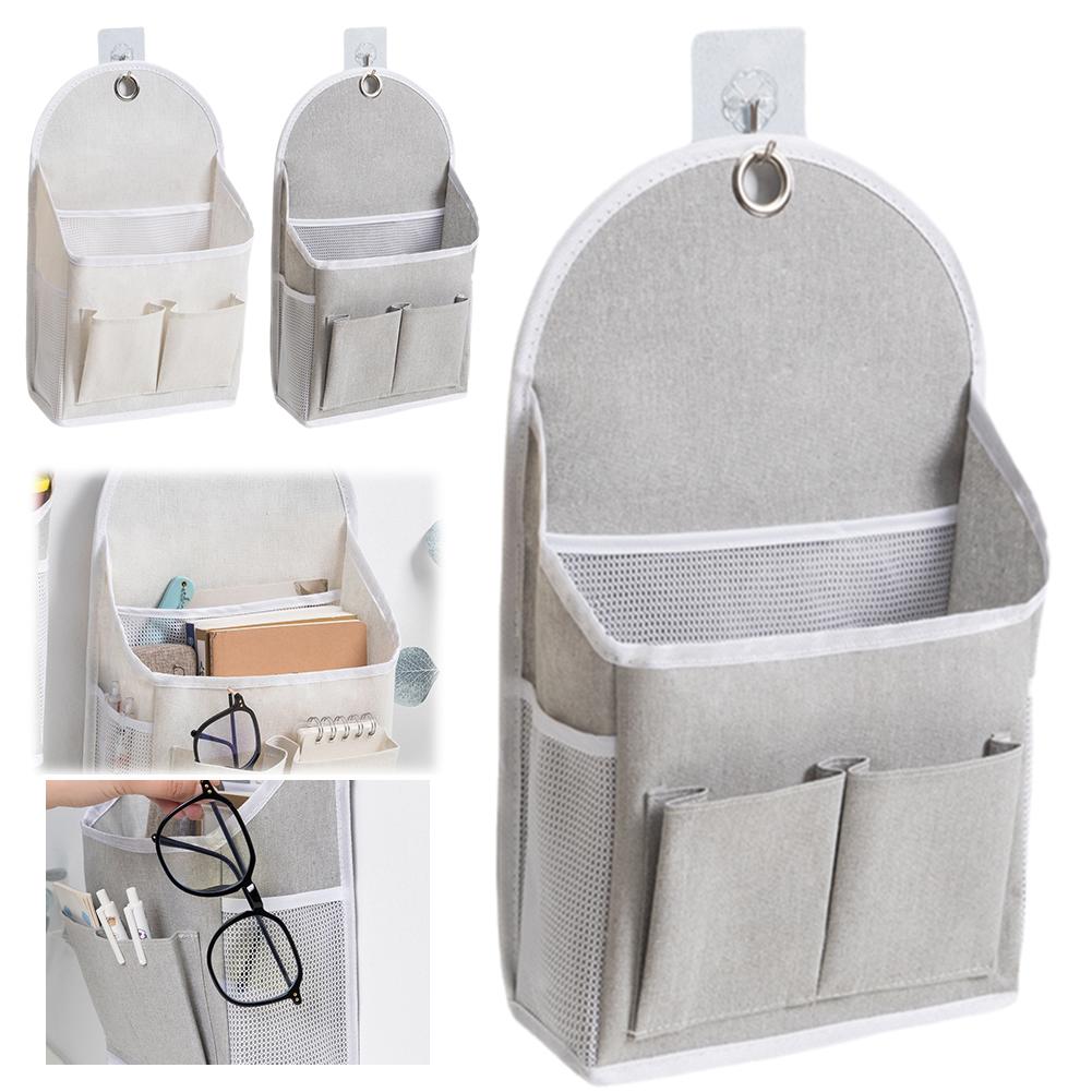寮用壁掛け収納バッグ メッシュサイドデュアルポケット付き ブ - Magazine Holder Rack のレビューと価格