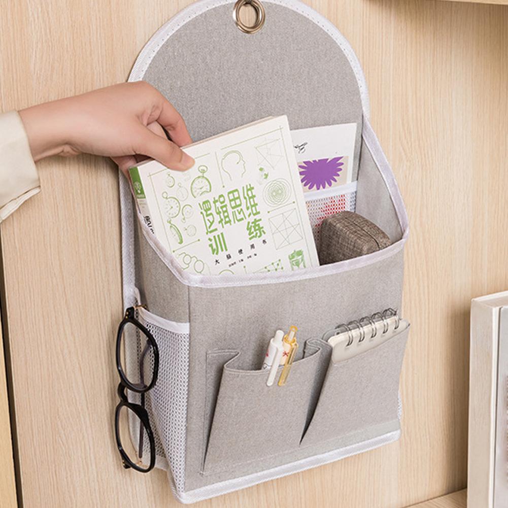 寮用壁掛け収納バッグ メッシュサイドデュアルポケット付き ブ - Magazine Holder Rack のレビューと価格