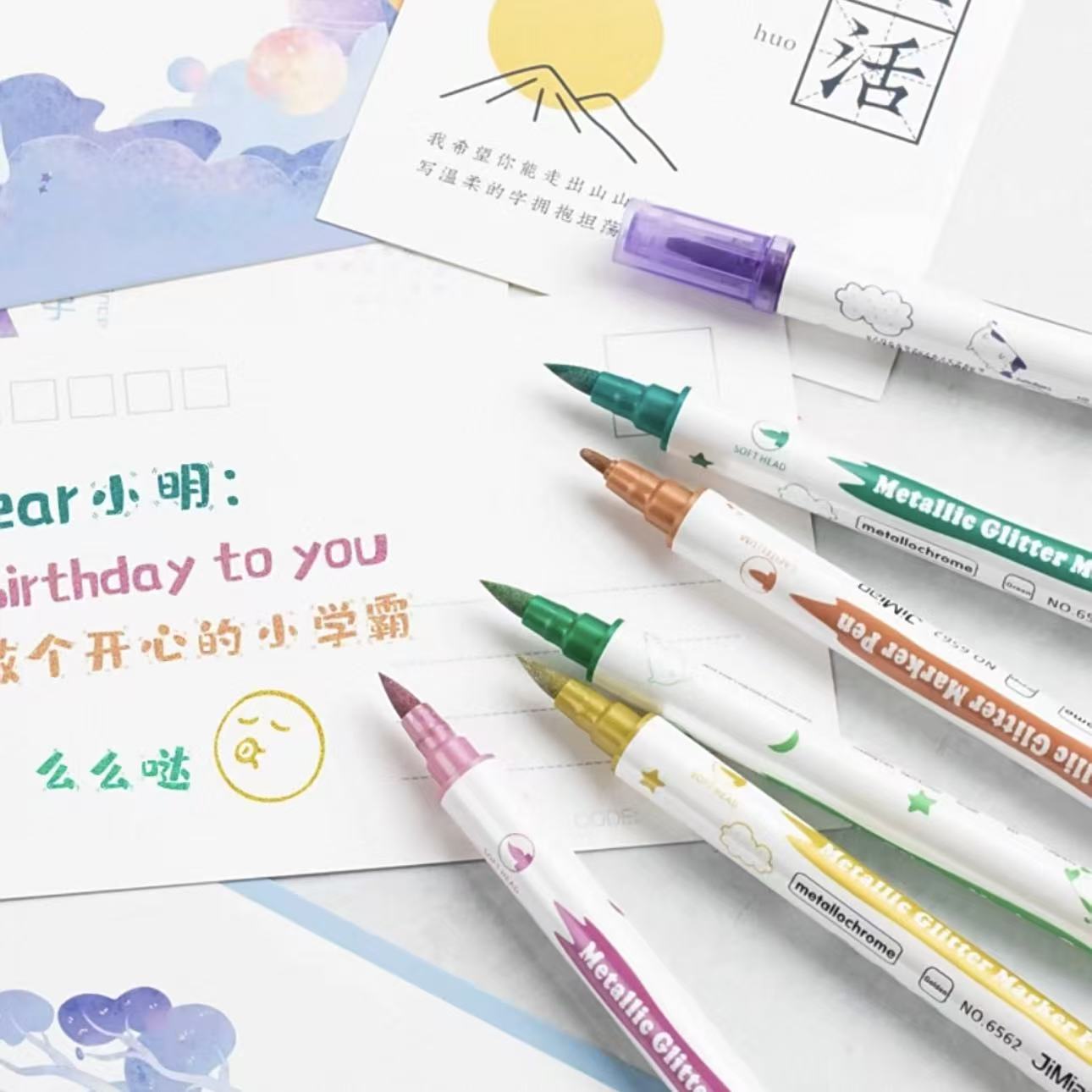 10本入りメタリックデュアルチップマーカー（ブラシ＆細字ペン - Correction Pen Fine のレビューと価格