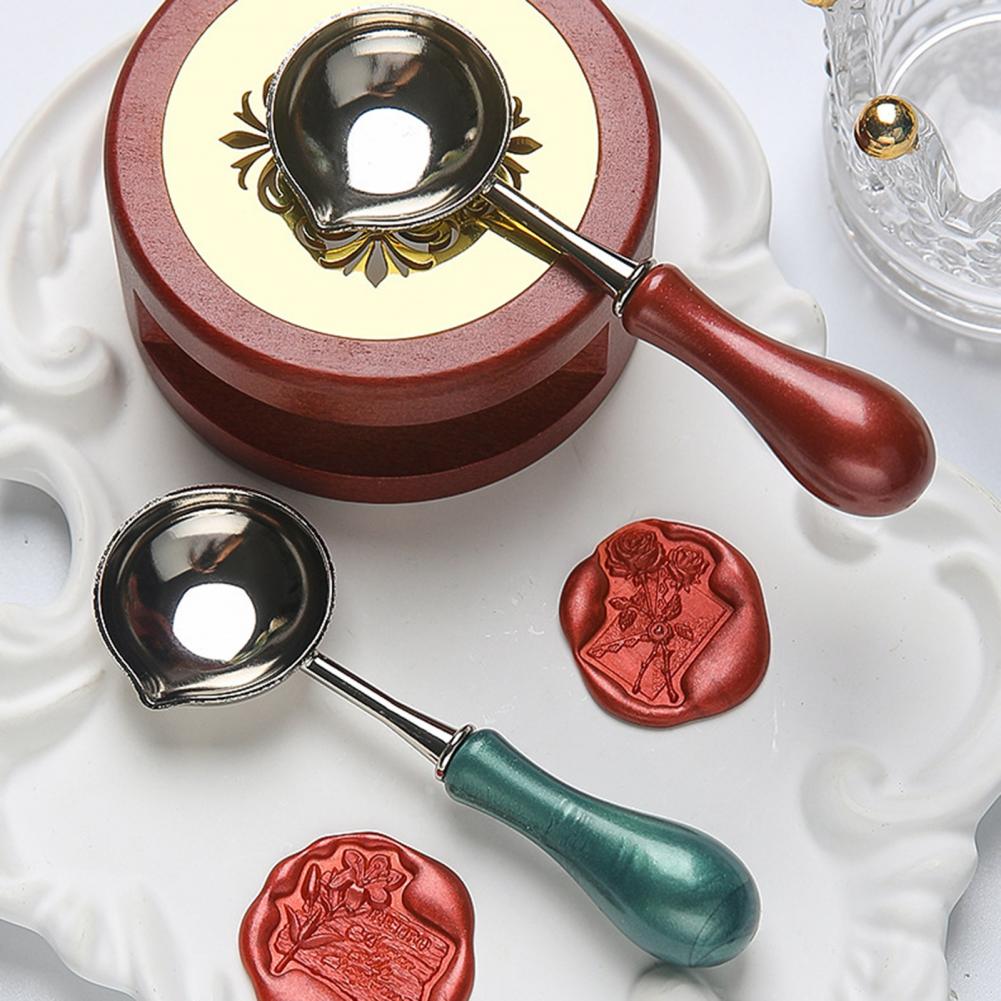 耐熱シーリングワックススプーンセット、ヴィンテージシールスタ - Wax Seal Stamp Set のレビューと価格