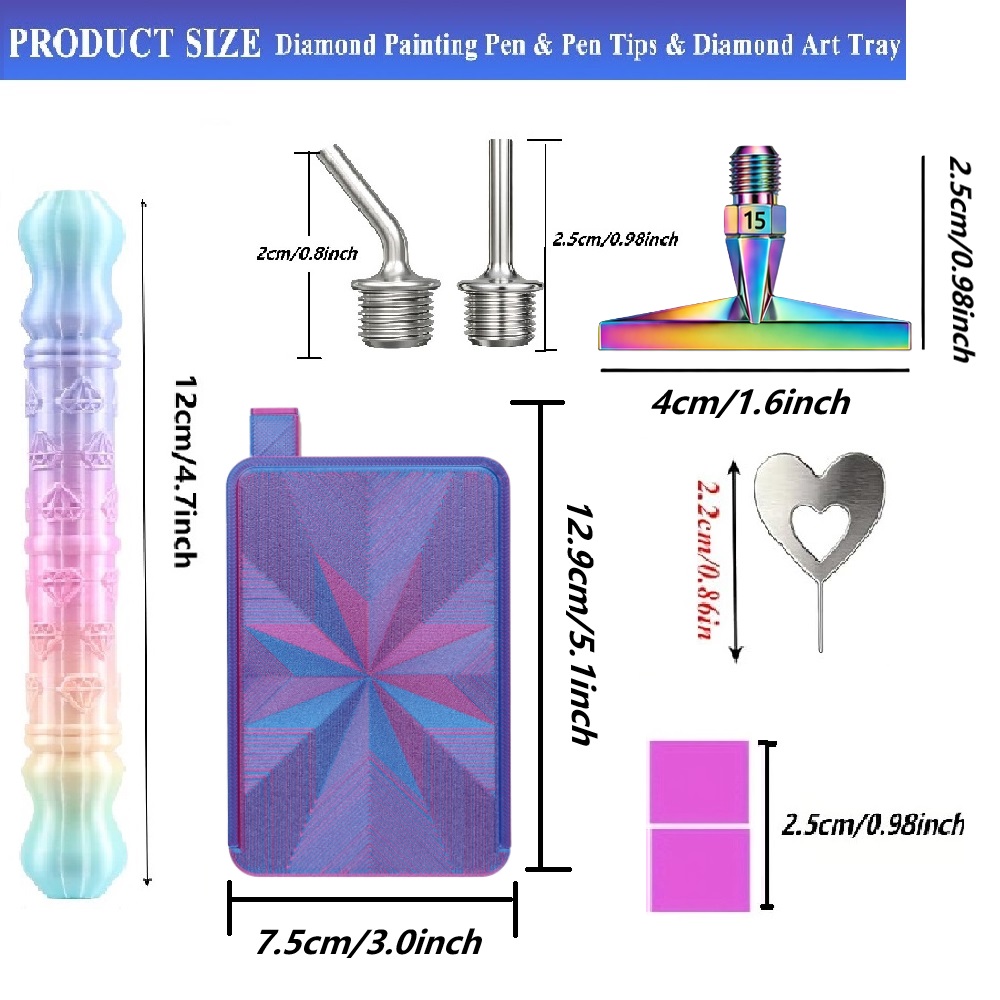 3Dダイヤモンドパターンドットペンツールアクセサリーセット、 - Correction Pen Fine のレビューと価格