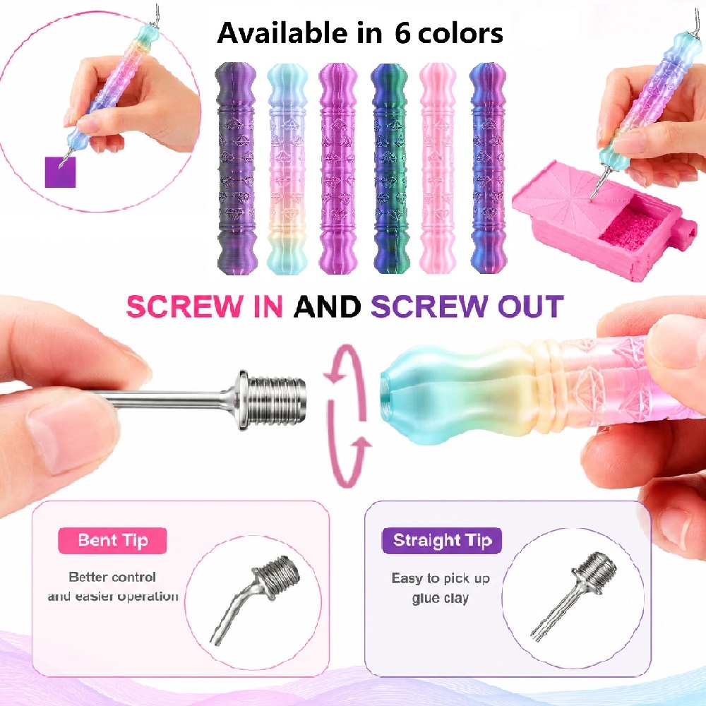 3Dダイヤモンドパターンドットペンツールアクセサリーセット、 - Correction Pen Fine のレビューと価格