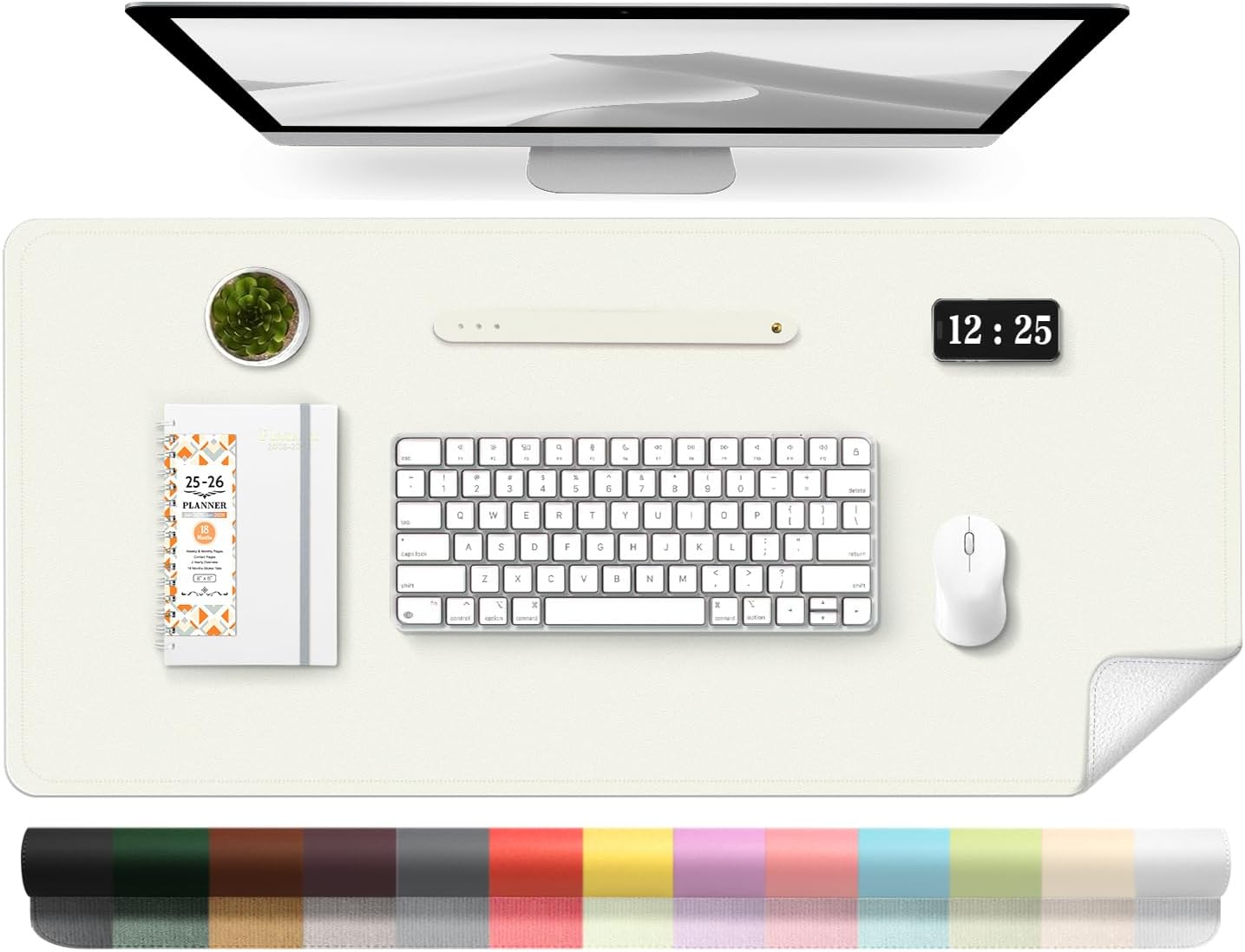 39.4x17インチ レザーデスクパッドプロテクター、滑り止 - Leather Desk Pad のレビューと価格