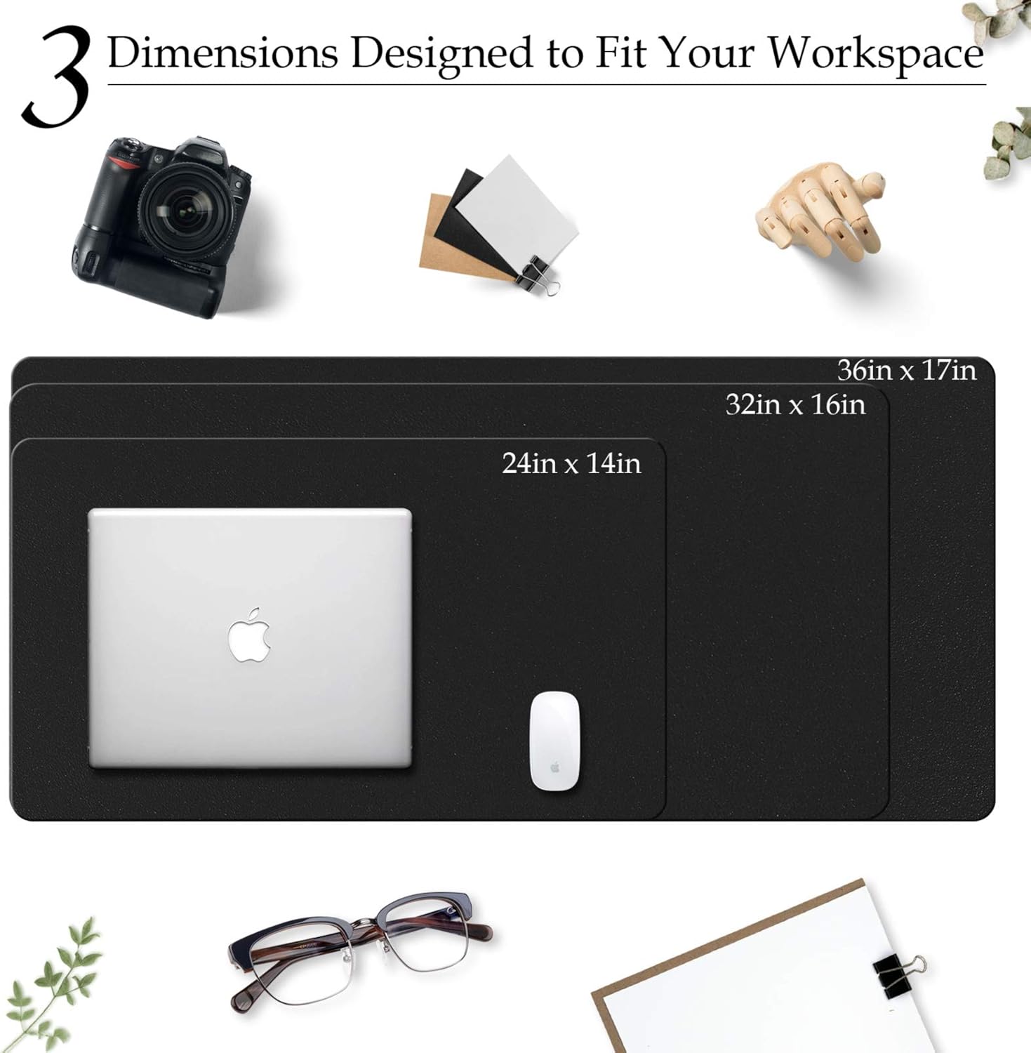 大型レザーデスクパッド、オフィスデスクマットPUレザー防水滑 - Leather Desk Pad のレビューと価格
