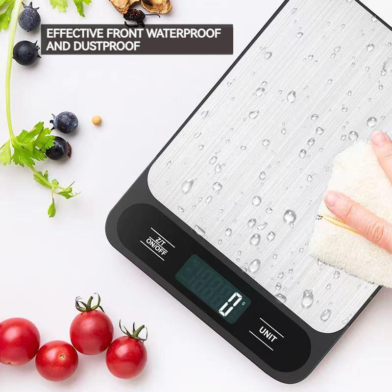 10 キロデジタルキッチンスケールベーキンググラム体重計 L - Tape Dispenser Weighted のレビューと価格