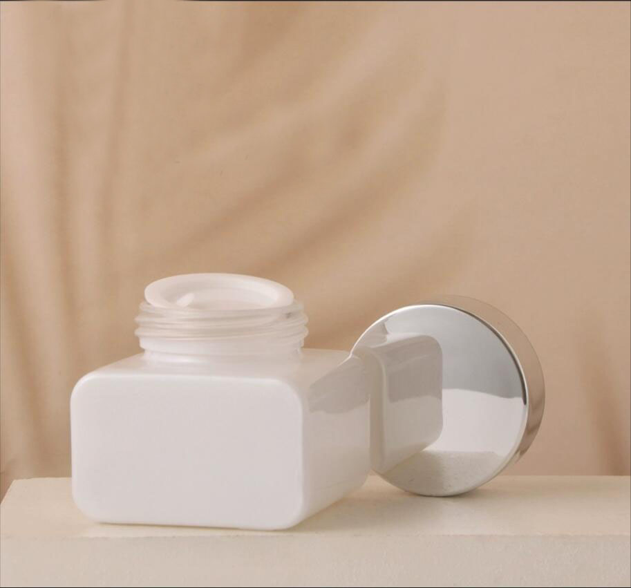 30 グラム白いガラス瓶シルバー蓋ポット錫デイナイトクリーム - Gel Refill Pack のレビューと価格
