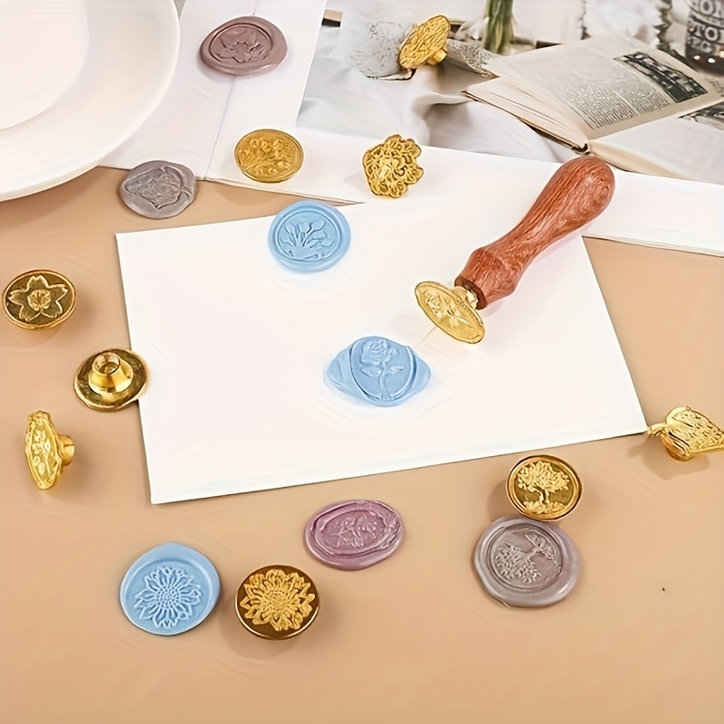 21個入りワックススタンプセット、様々なスタイル、レトロクラ - Wax Seal Stamp Set のレビューと価格