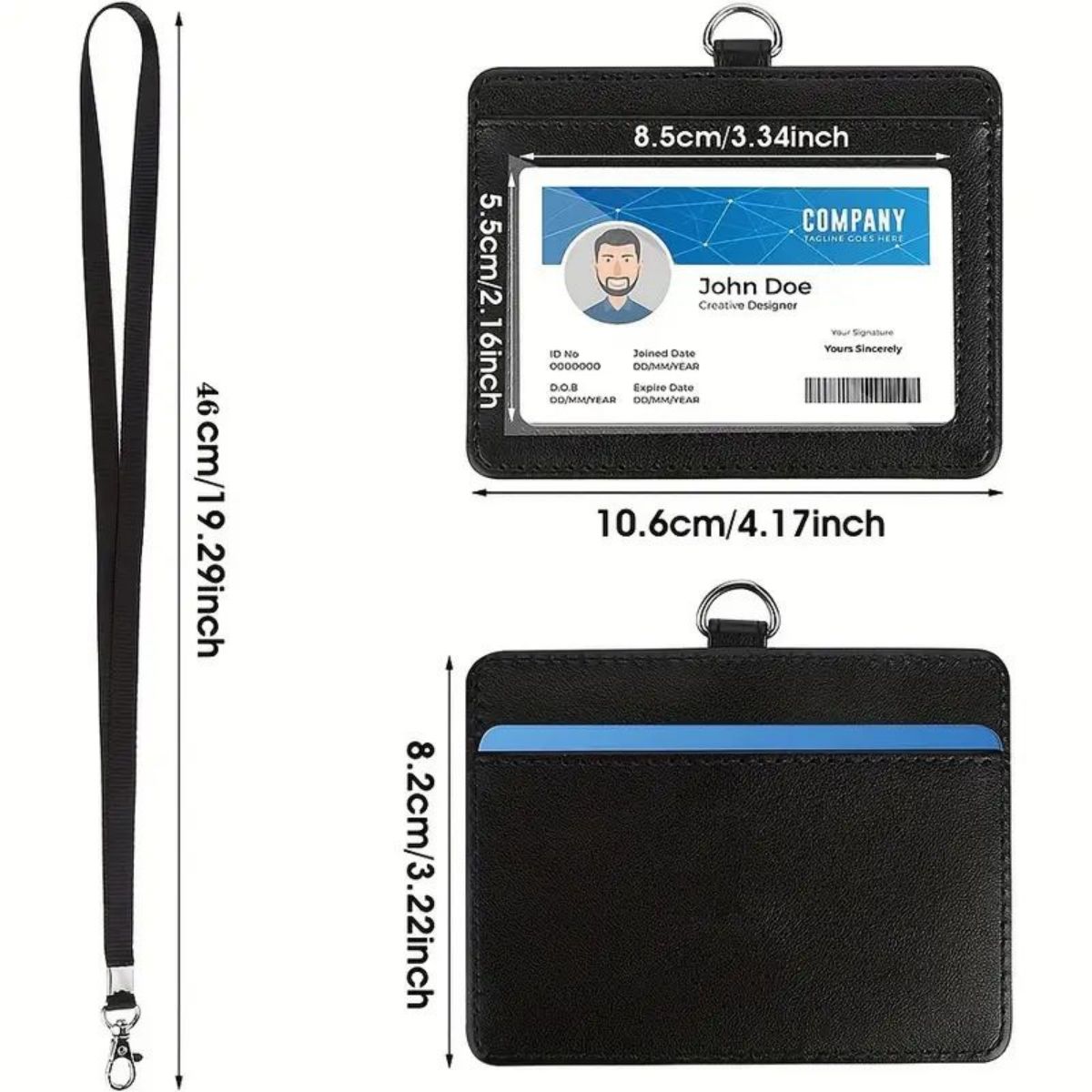 強化されたIDストラップとアップグレードされたナイロンロープ - Index Card Holder のレビューと価格