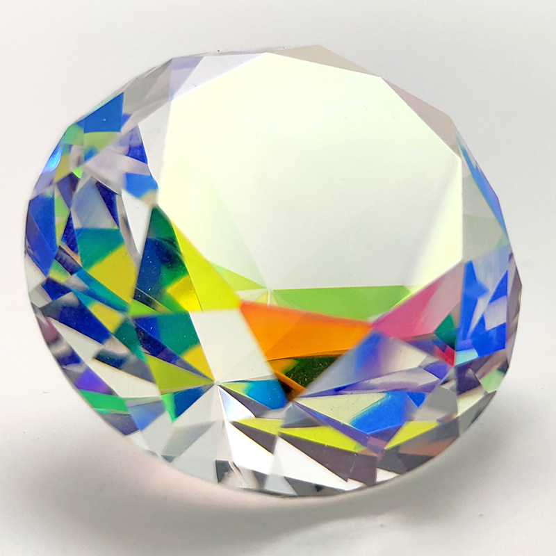 家やオフィスの装飾用のカラークリスタルダイヤモンド,30〜8 - Paper Weight Crystal のレビューと価格
