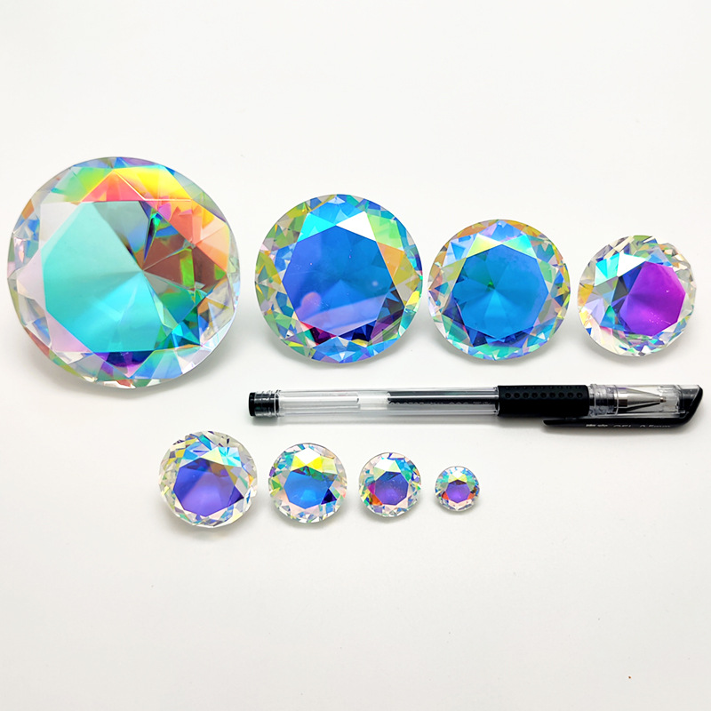 家やオフィスの装飾用のカラークリスタルダイヤモンド,30〜8 - Paper Weight Crystal のレビューと価格