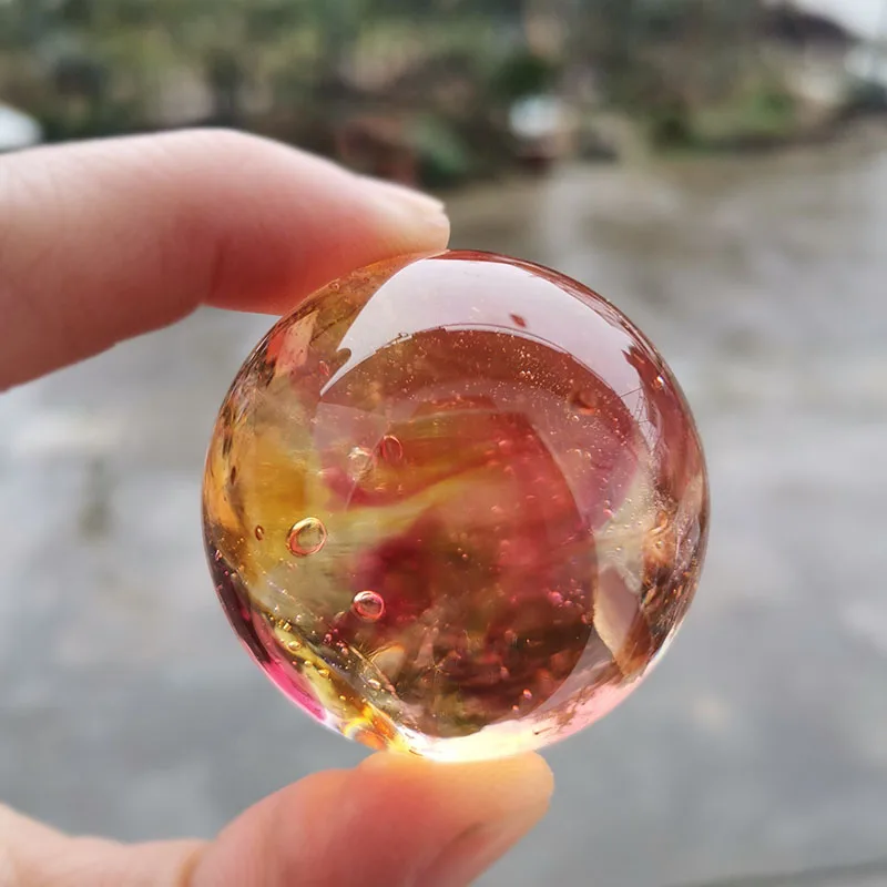 40 ミリメートル釉薬ビーズボールクリスタルドラゴン球ガラス - Paper Weight Crystal のレビューと価格