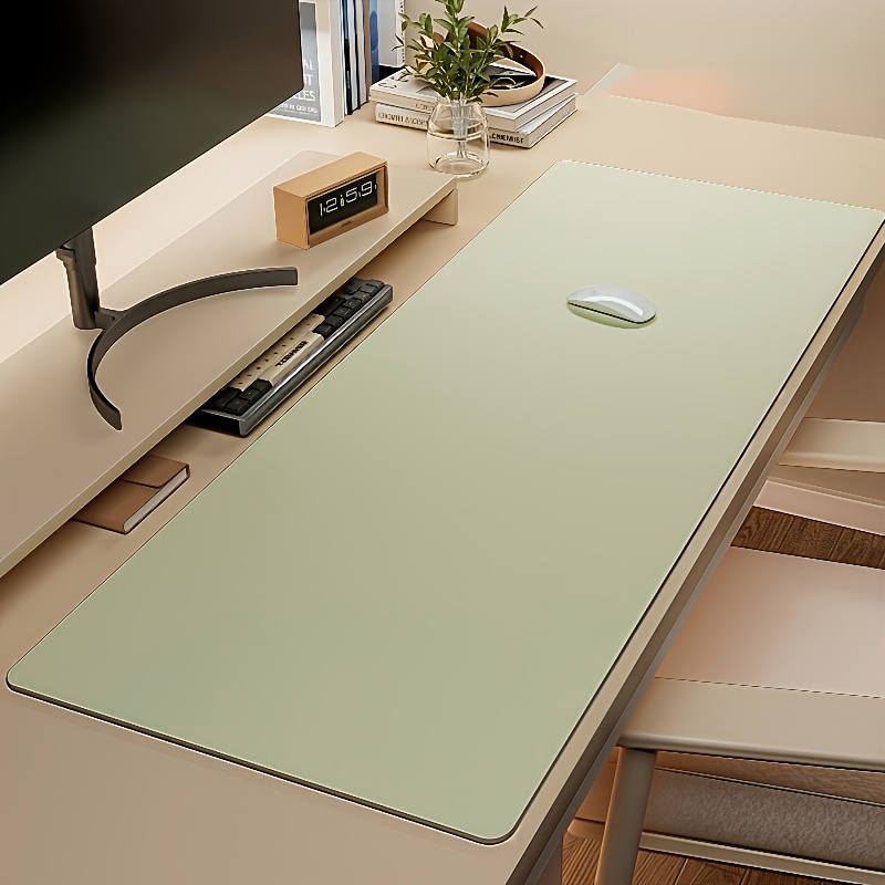 1個の大型フェイクレザーマウスパッド、滑り止め防水デスクパッ - Leather Desk Pad のレビューと価格