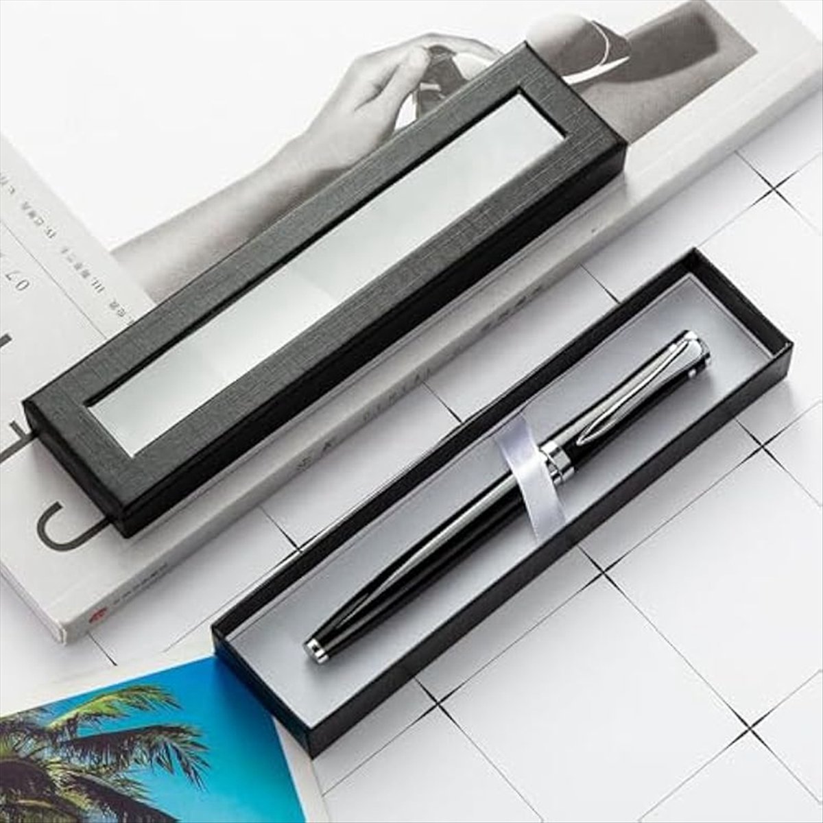 10個入り空ペンギフトボックス、透明蓋付きペンボックス、ギフ - Pen Rest Single のレビューと価格