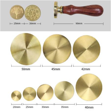 真鍮スタンプヘッド付きロゴ付きワックススタンプをカスタマイズ - Wax Seal Stamp Set のレビューと価格
