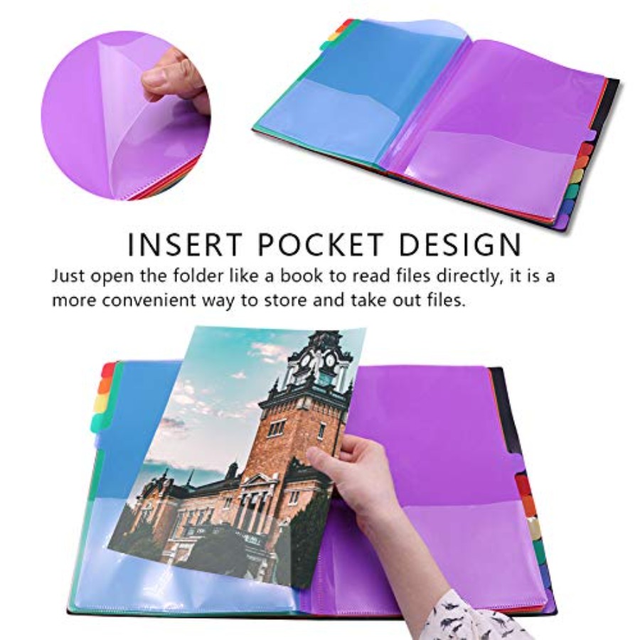 Edufun レインボータブ拡張ファイルフォルダー - 24 - Tab Divider A4 のレビューと価格