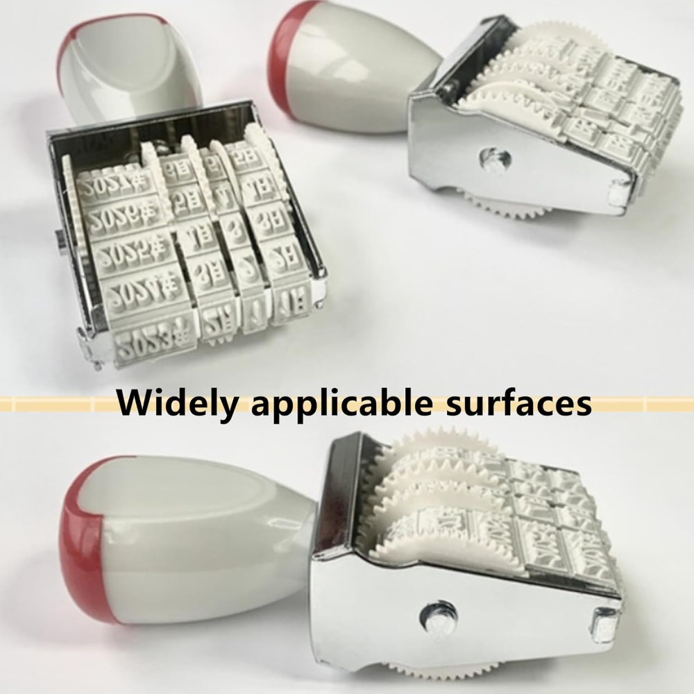 DIY回転式日付＆数字ローラースタンプ（インクは含まれていま - Rubber Date Stamp のレビューと価格