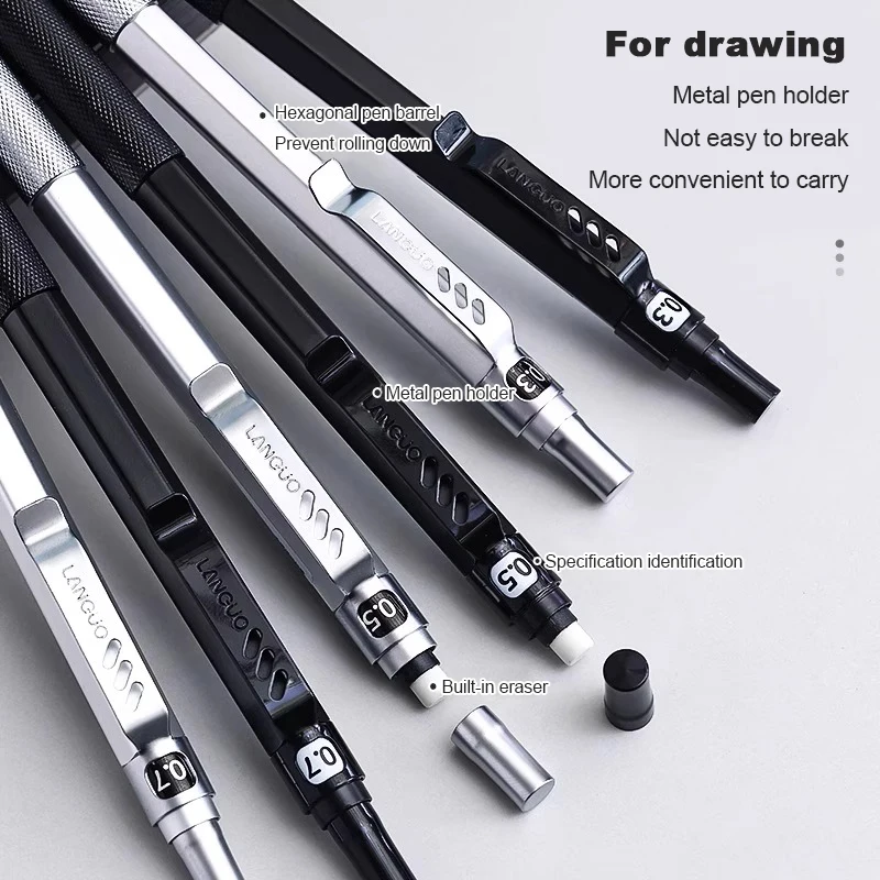 低重心金属シャープペンシルセット 0.3-0.7 ミリメート - Mechanical Pencil 0.3 のレビューと価格