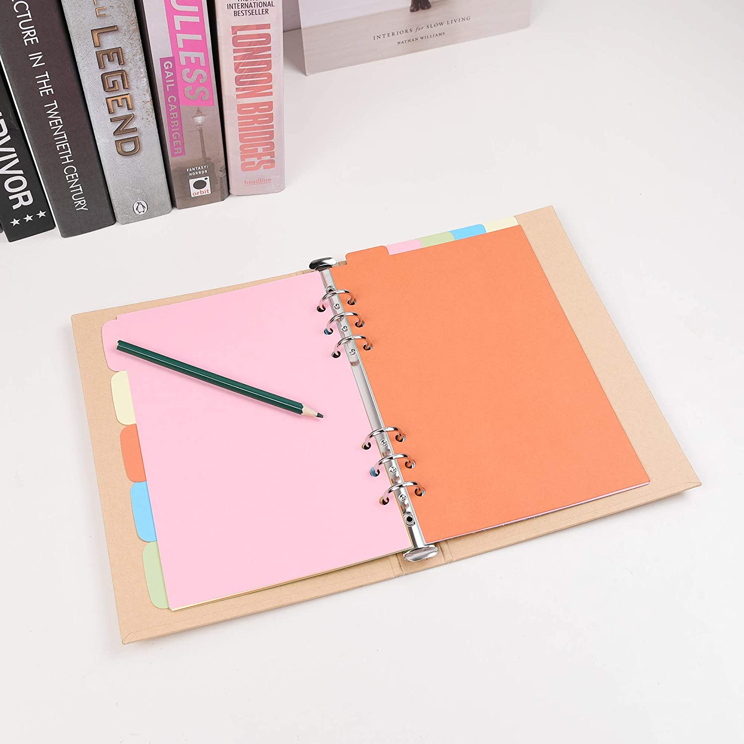 アラ5/a6/a7/b5/a4ペーパーインデックスタブカード - Tab Divider A4 のレビューと価格