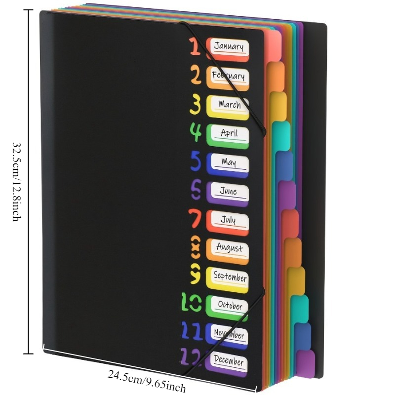 1個入り ブラック/ホワイトカバー 多層A4フォルダー レイ - Tab Divider A4 のレビューと価格
