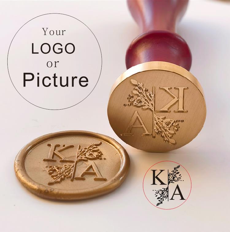 カスタムシール ワックスシールスタンプ 自社ロゴでカスタマイ - Wax Seal Stamp Set のレビューと価格