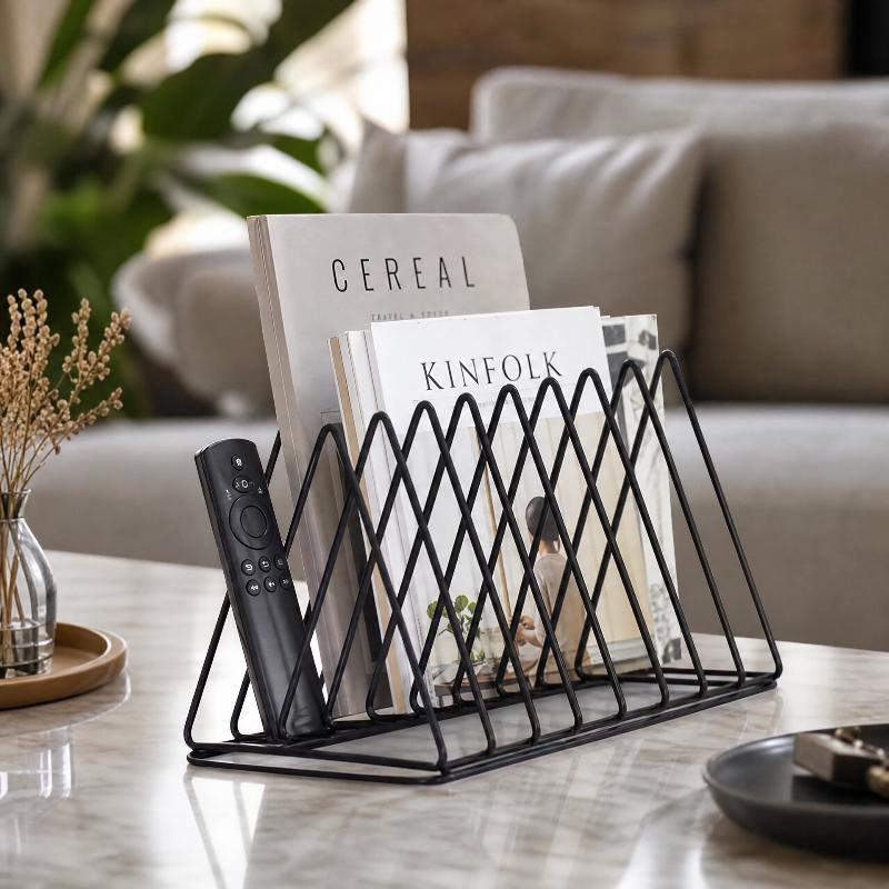 5/9 グリッド収納ラック三角形鉄ファイルオーガナイザー金属 - Magazine Holder Rack のレビューと価格