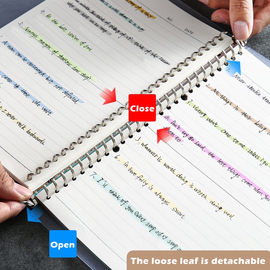 学生、オフィス、学校用品、a5 b5およびa4のための仕切り - Binder A4 Lever のレビューと価格