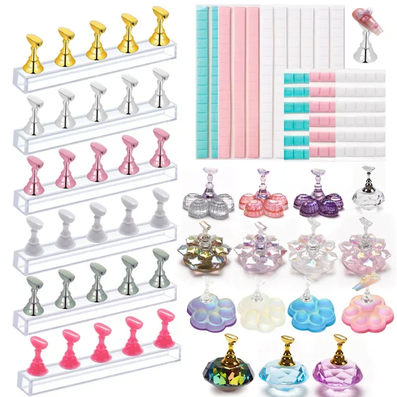 ネイルアート用磁気ディスプレイスタンド,金メッキ,シルバー, - Gel Refill Pack のレビューと価格