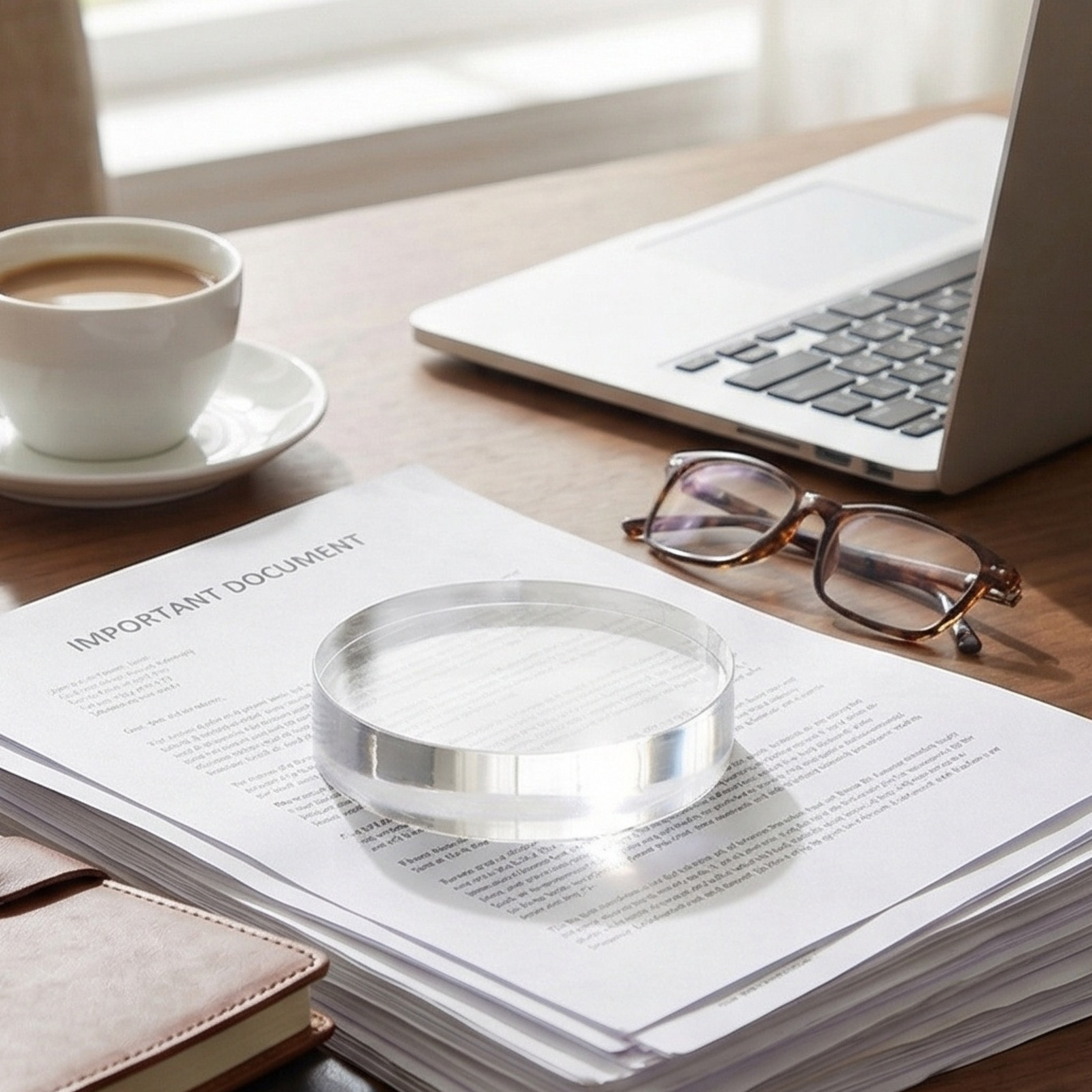 透明な丸いクリスタルペーパーウェイト、小さな書道用ペーパーウ - Paper Weight Crystal のレビューと価格