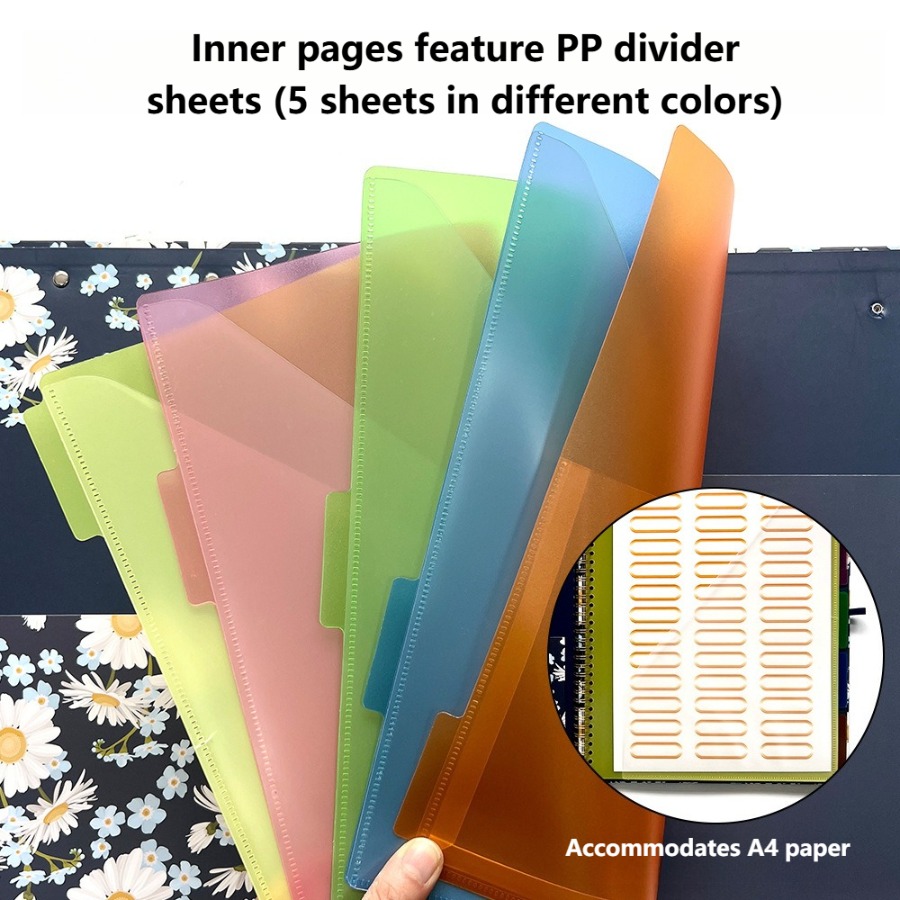 A4コイル、プランニングバインダー、オフィスボードクリップ、 - Tab Divider A4 のレビューと価格