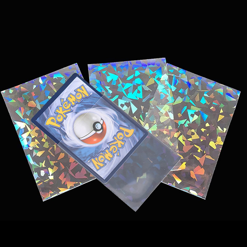 50 個ソフトトレーディングレーザーカードフィルムスリーブ透 - Card Index Box のレビューと価格