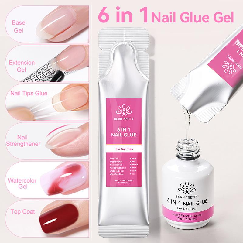 15ml 6 in 1 多機能エクステンションネイルUVジェ - Gel Refill Pack のレビューと価格