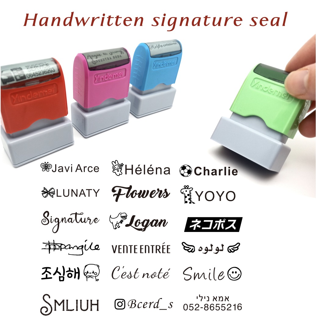 カスタム教師名インクスタンプ署名書道セルフインキングパーソナ - Rubber Date Stamp のレビューと価格
