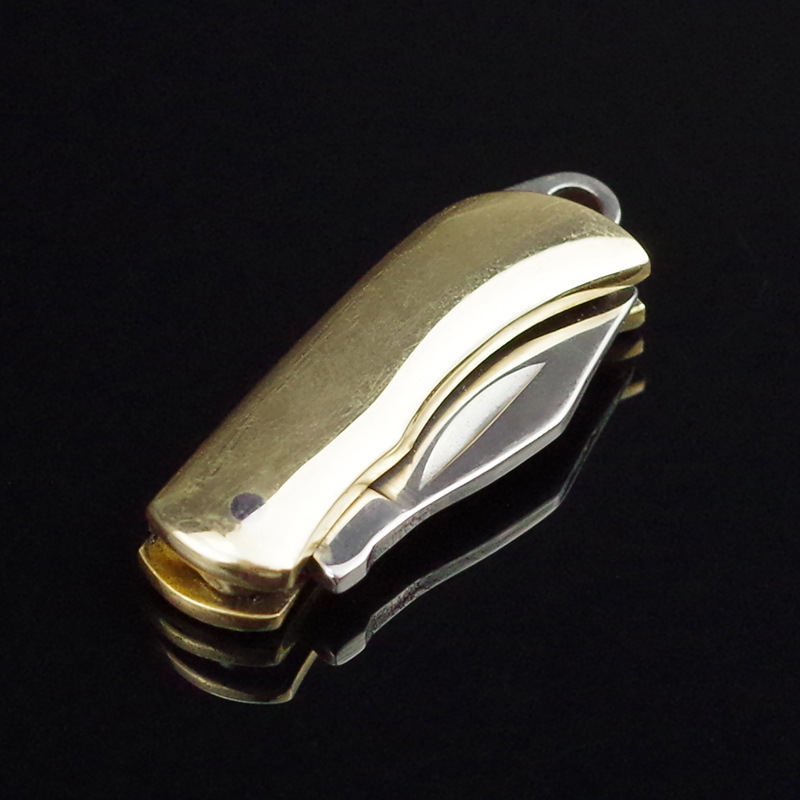 真ちゅう製のポケットナイフ,ポータブル,レター,多機能edc - Letter Opener Brass のレビューと価格
