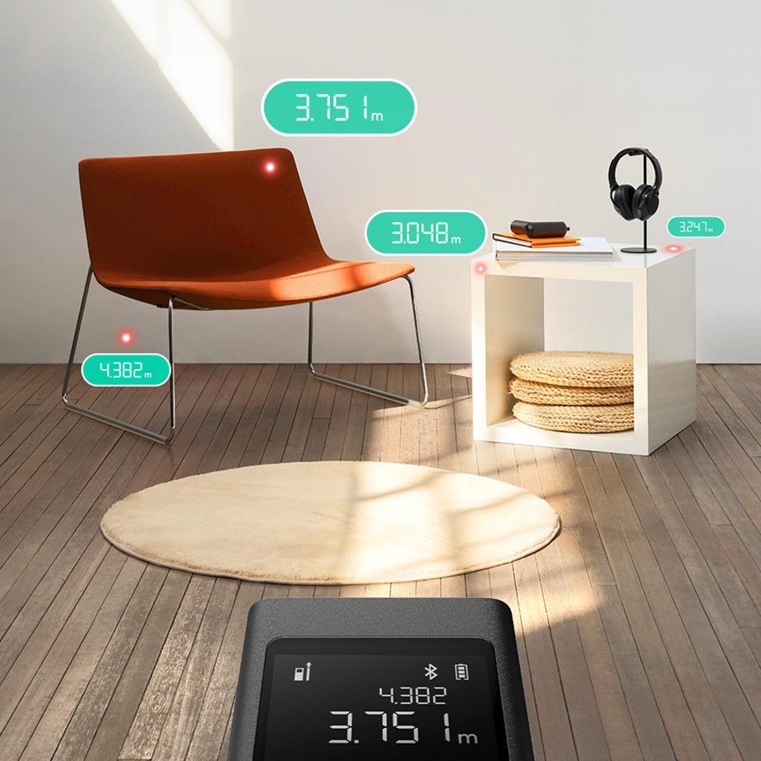 Xiaomi Mi スマートレーザー距離計 リアルタイム距離 - Tape Dispenser Weighted のレビューと価格