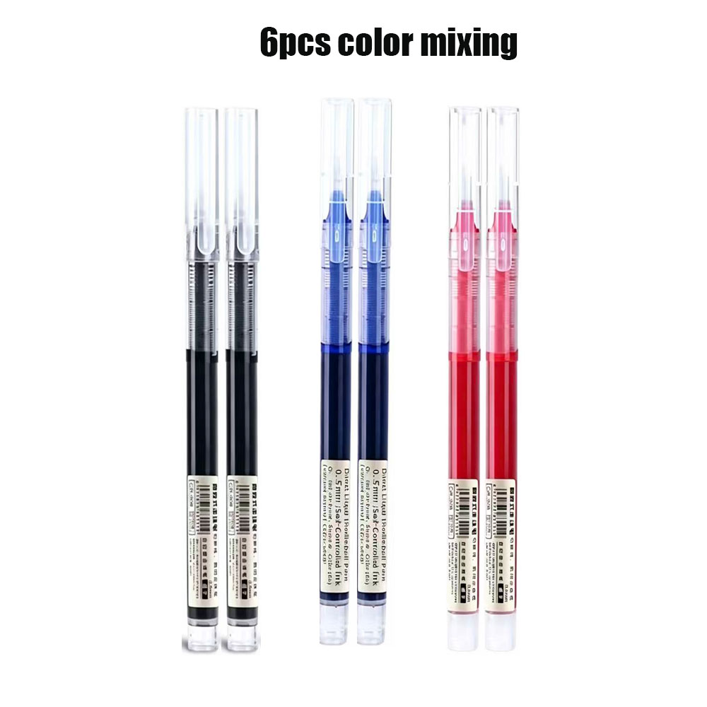 6 パック クリック ゲル ペン 0.5 ミリメートル ブラ - Gel Refill Pack のレビューと価格