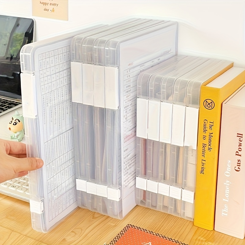 5 個 A4 ファイル収納ボックスセット透明ダブルスナップア - Archive Box Set のレビューと価格