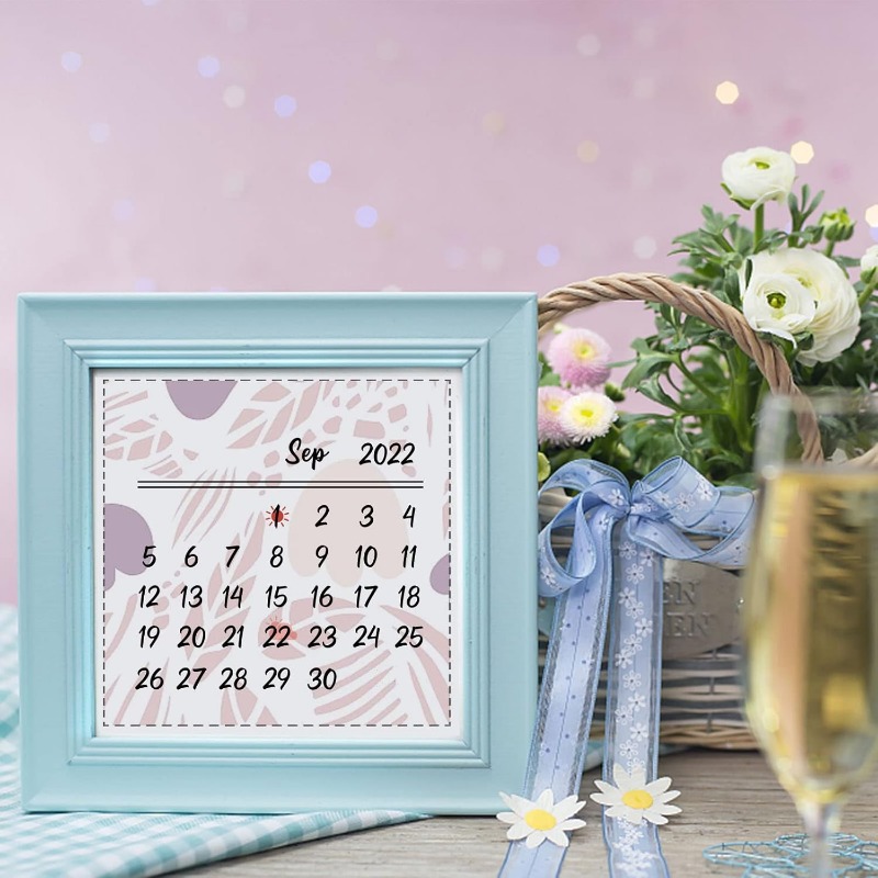 1PC 8.3 × 5.8 インチカレンダークリアスタンプ天 - Rubber Date Stamp のレビューと価格