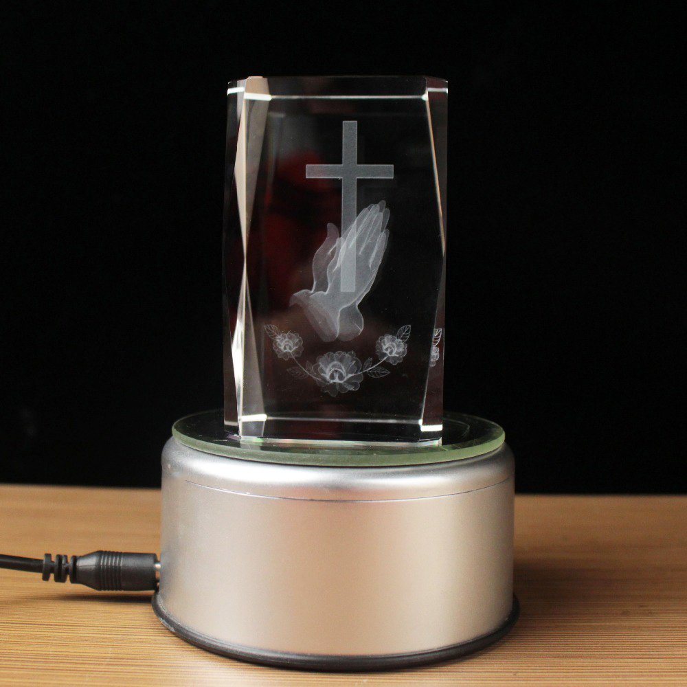 3D レーザークリスタル宗教キューブクリスタル装飾仏像文鎮教 - Paper Weight Crystal のレビューと価格