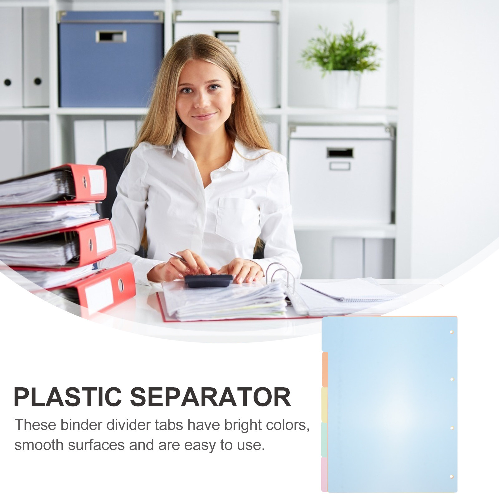 10 個 A4 プラスチックインデックスディバイダータブ カ - Tab Divider A4 のレビューと価格